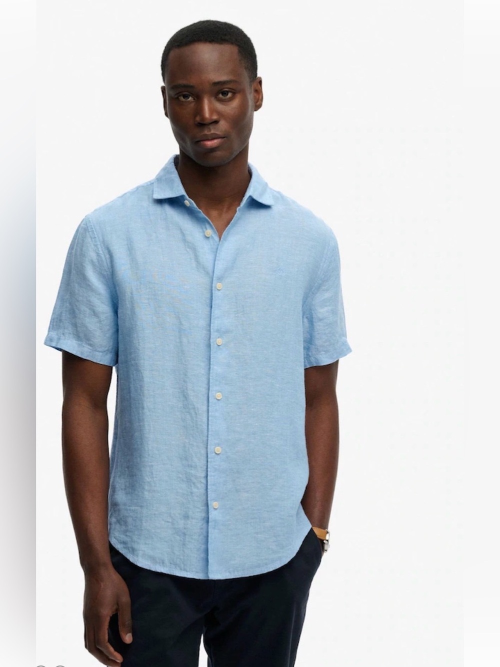 Soloio Italian Linen 100% Button Down Shirt Men’s , XXL